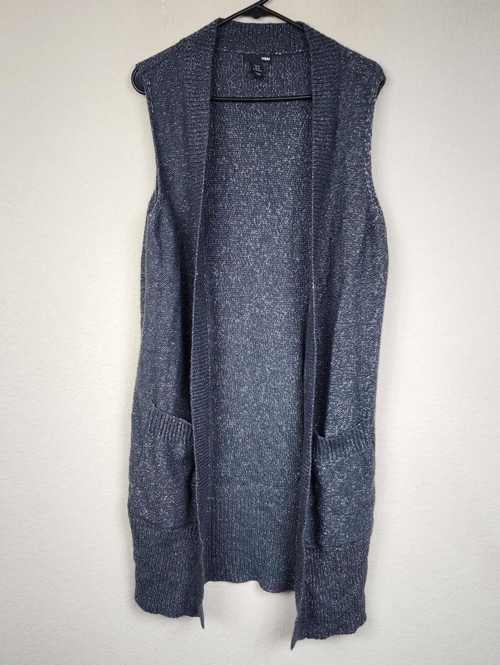 H&M Medium Grey Gray Sweater Vest